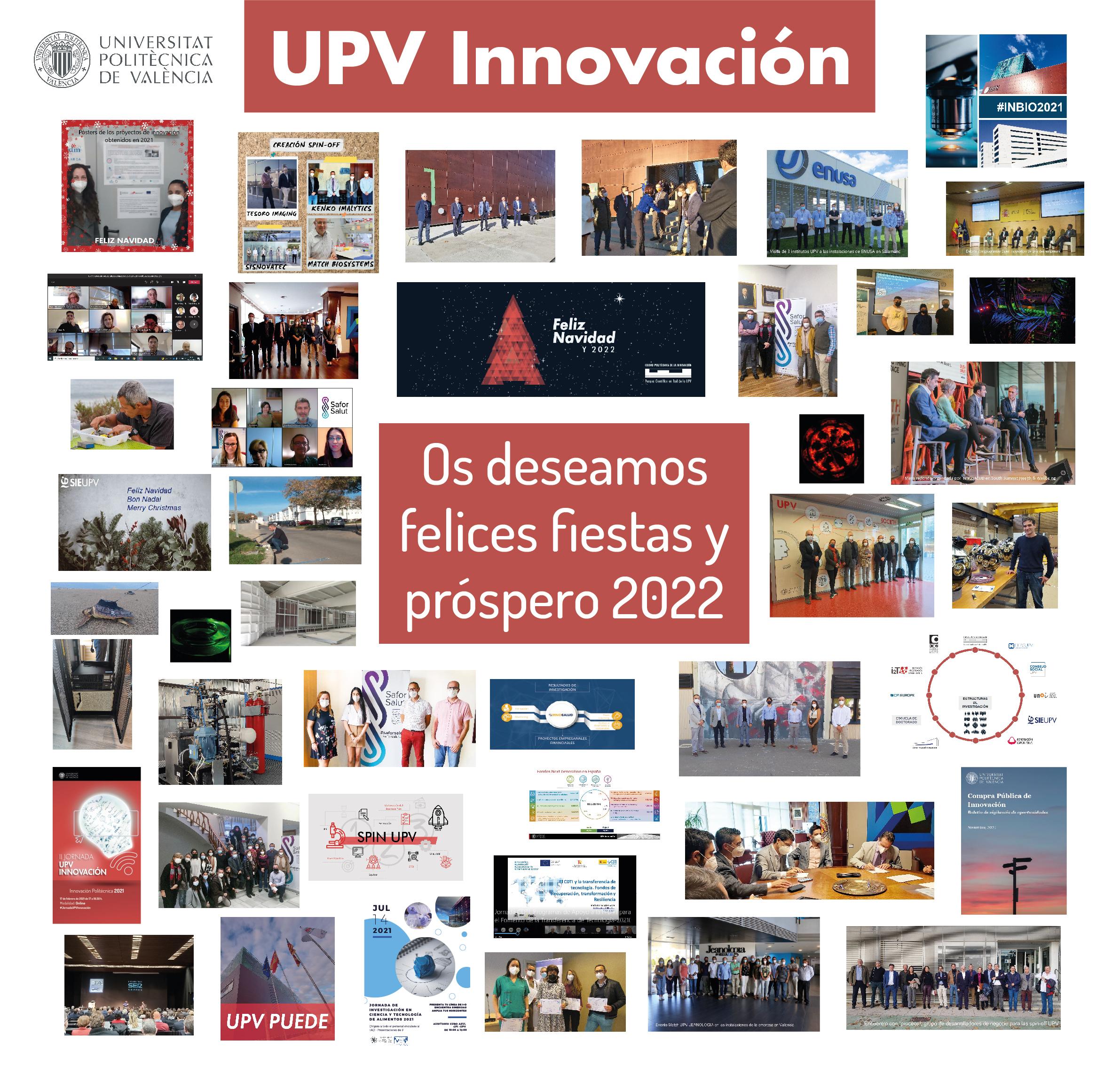 Feliz Navidad UPV Innovacion y feliz 2022